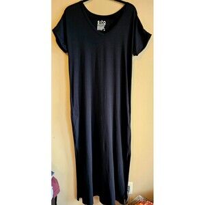 Sito in-conversion biodynamic organic cotton maxi dress with pockets-size M